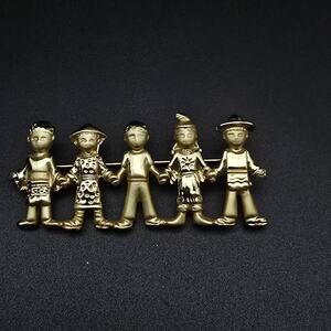 AJC Children of The World Brooch Cultural Appreciation Inclusion Diversity